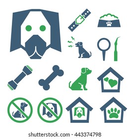 dog icon set