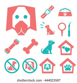 dog icon set