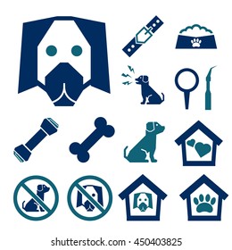 dog icon set
