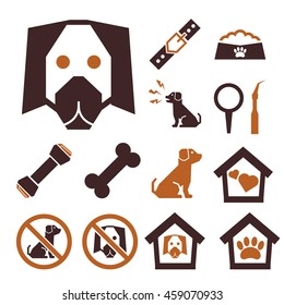 dog icon set