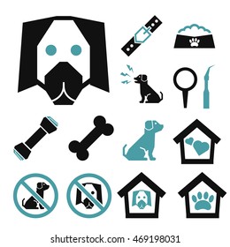 dog icon set