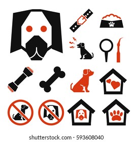 dog icon set