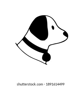 Dog icon set collection. Vector silhouette of dog.