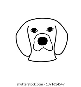 Dog icon set collection. Vector silhouette of dog.