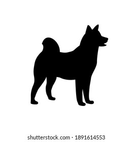 Dog icon set collection. Vector silhouette of dog.