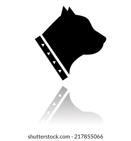  dog icon  with shadow