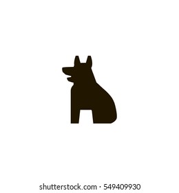 dog icon. sign design