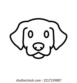 Dog icon. sign for mobile concept and web design. vector illustration