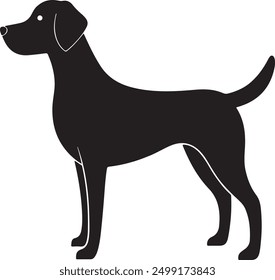 dog, icon, silhouette, puppy, black, happy, white, logo, vector, background, design, isolated, art, illustration, animal, cute, graphic, sign, drawing, pet, mammal, canine, domestic, breed, outline, 