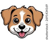 Dog icon simple design vector isolated white background