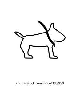 dog icon, simple flat style, pictogram logo symbol vector illustration, isolated on white for mobile app