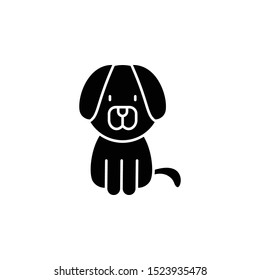 Dog icon. Simple glyph, flat vector of petshop icons for ui and ux, website or mobile application