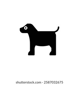 dog icon Simple thin line logo