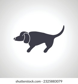 Dog icon. spaniel dog breed icon