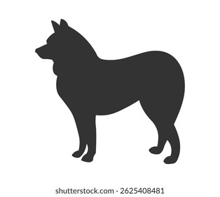 Dog icon symbol shape. Dog pet silhouette sign logo. Vector illustration image. Isolated on white background.