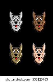 Dog icon template