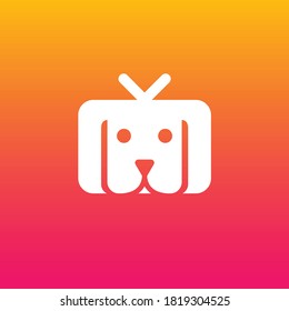 dog icon that formed television