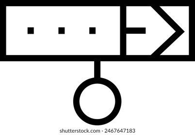 dog icon. Thin linear style design isolated on white background
