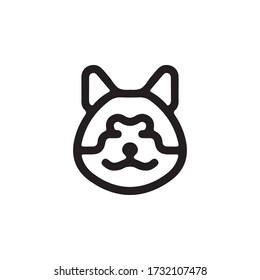 Dog Icon In Trendy Design Vector Eps 10