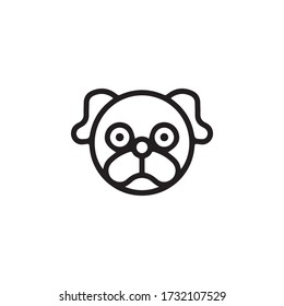 Dog Icon In Trendy Design Vector Eps 10