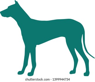 Dog icon in trendy flat style isolated on background