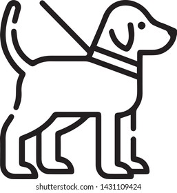 Dog icon in trendy flat style isolated on white background. Dog symbol. Vector illustration