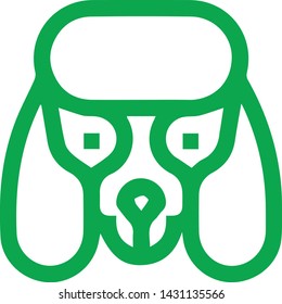 Dog icon in trendy flat style isolated on white background. Dog symbol. Vector illustration