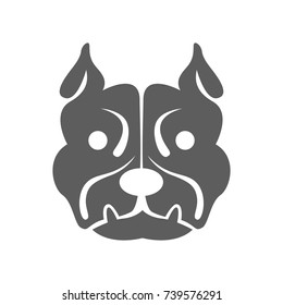 Dog icon in trendy flat style isolated on white background. Symbol for your web site design, logo, app, UI. Vector illustration, EPS