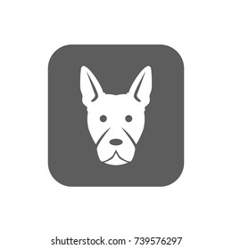 Dog icon in trendy flat style isolated on white background. Symbol for your web site design, logo, app, UI. Vector illustration, EPS
