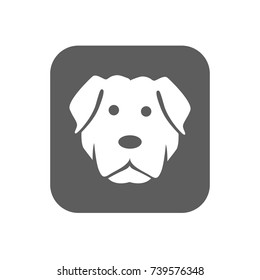 Dog icon in trendy flat style isolated on white background. Symbol for your web site design, logo, app, UI. Vector illustration, EPS