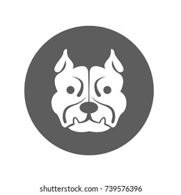 Dog icon in trendy flat style isolated on white background. Symbol for your web site design, logo, app, UI. Vector illustration, EPS