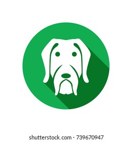 Dog icon in trendy flat style isolated on white background. Symbol for your web site design, logo, app, UI. Vector illustration, EPS