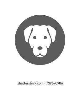 Dog icon in trendy flat style isolated on white background. Symbol for your web site design, logo, app, UI. Vector illustration, EPS