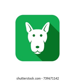 Dog icon in trendy flat style isolated on white background. Symbol for your web site design, logo, app, UI. Vector illustration, EPS