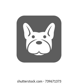 Dog icon in trendy flat style isolated on white background. Symbol for your web site design, logo, app, UI. Vector illustration, EPS