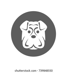 Dog icon in trendy flat style isolated on white background. Symbol for your web site design, logo, app, UI. Vector illustration, EPS