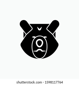 Dog Icon. Urban Pet, Canine. Animal Head Symbol for Design, Presentation, Website or Apps Elements - Vector.