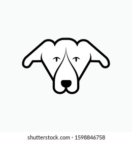 Dog Icon. Urban Pet, Canine. Animal Head Symbol for Design, Presentation, Website or Apps Elements - Vector.