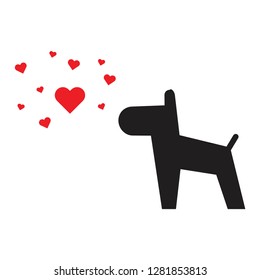 dog icon vector