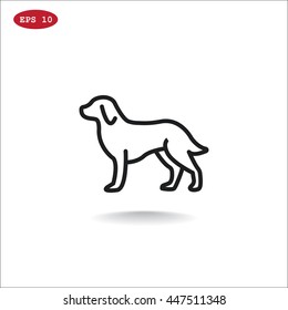  Dog Icon Vector. 