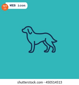  Dog Icon Vector. 