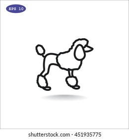  Dog Icon Vector. 