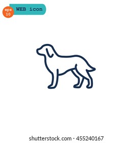  Dog Icon Vector. 
