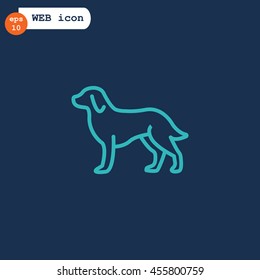  Dog Icon Vector. 