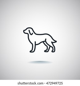  Dog Icon Vector. 
