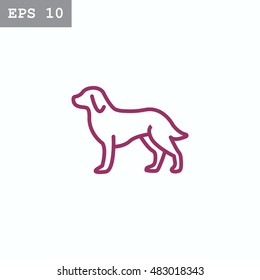  Dog Icon Vector. 