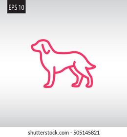  Dog Icon Vector. 