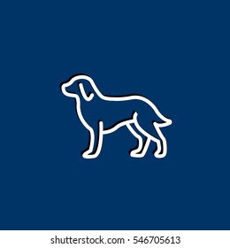  Dog Icon Vector. 
