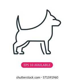 Dog icon vector