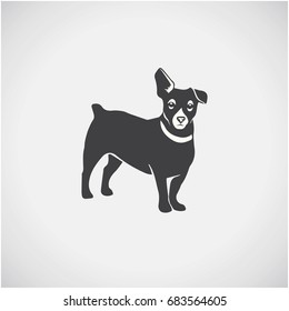 Dog icon vector.